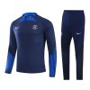 Paris Saint Germain Quarter Zip Navy Felpe da Allenamento 2022-23 per Bambino